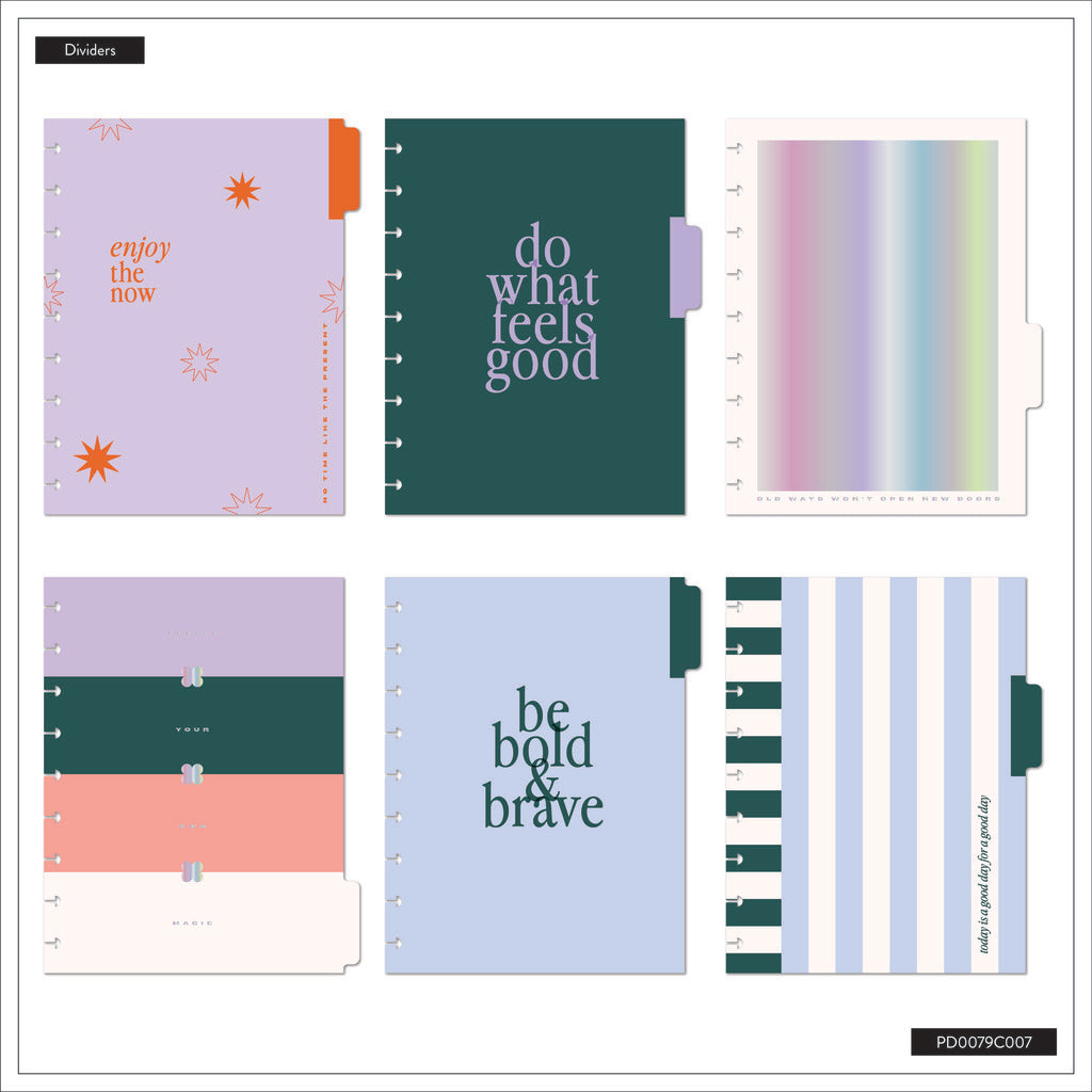 Soft Pop Classic Planner Dashboard 12 Meses sin Fecha