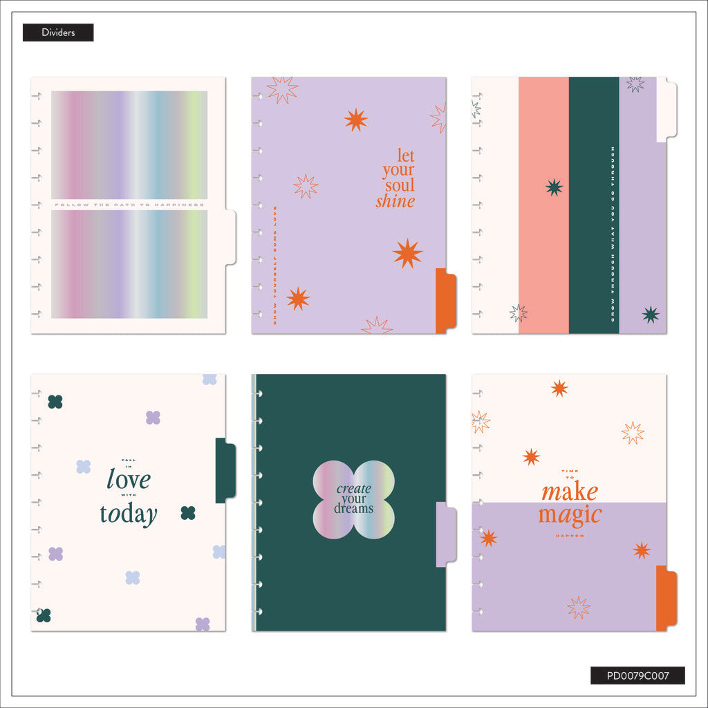 Soft Pop Classic Planner Dashboard 12 Meses sin Fecha