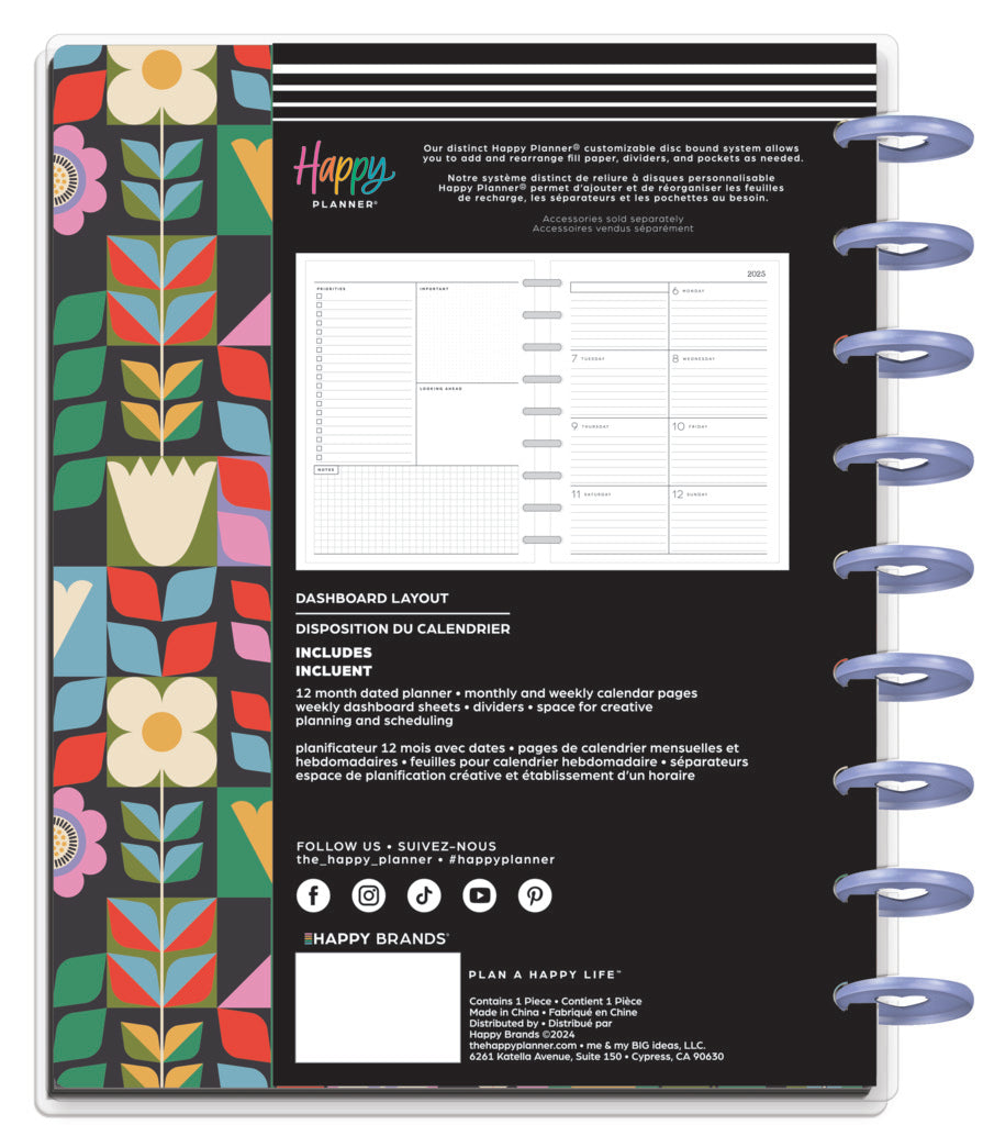 Happy Planner Mod Garden Classic Planner 12 Meses con fecha