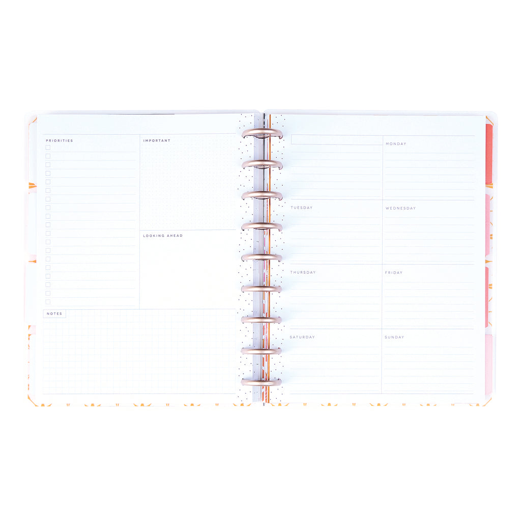 Happy Planner Retro Sunset Classic Planner 12 Meses sin fecha