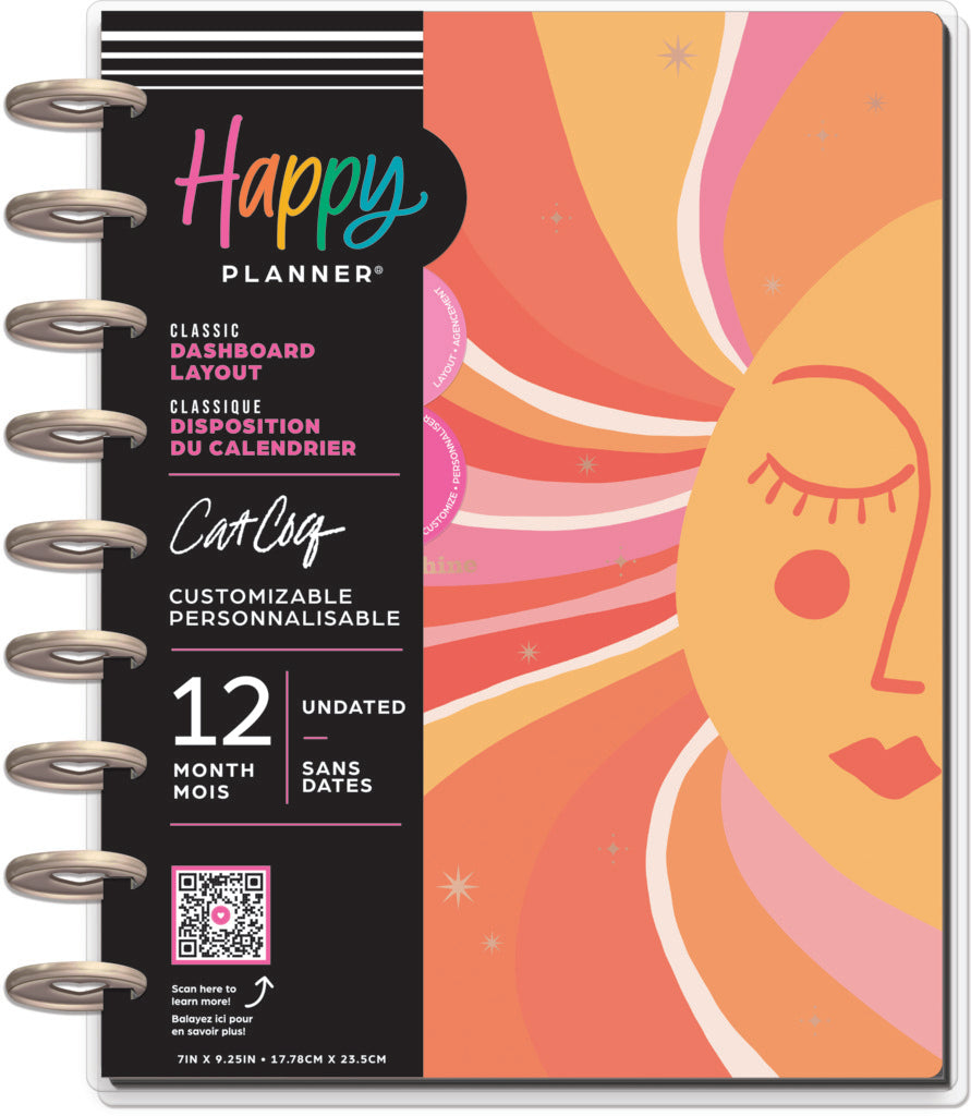 Happy Planner Retro Sunset Classic Planner 12 Meses sin fecha