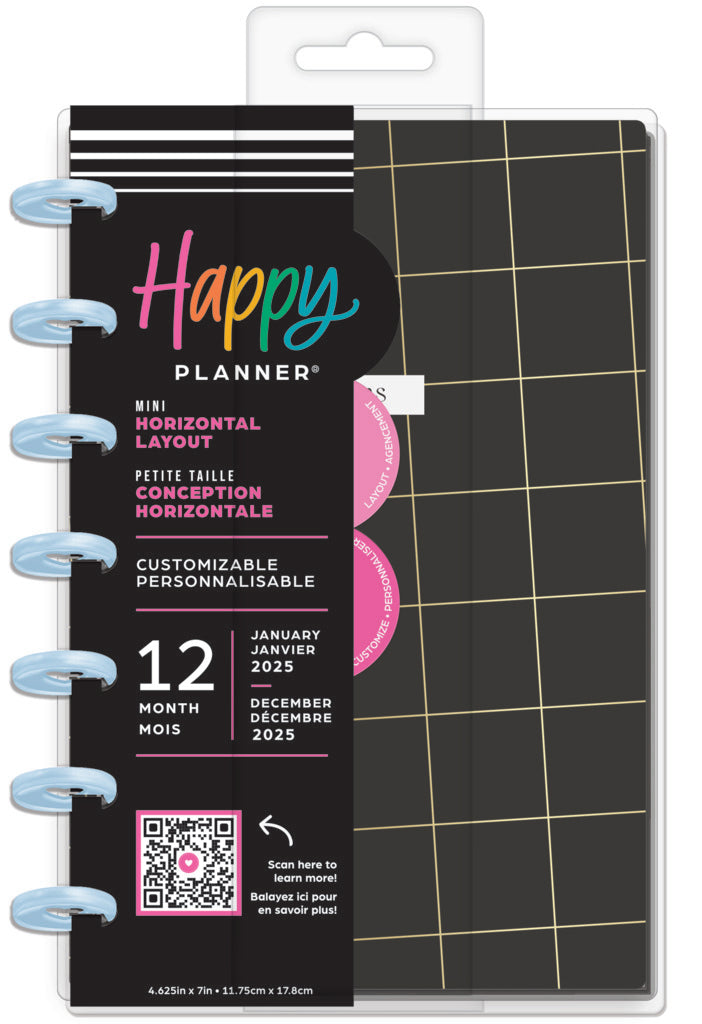 Happy Planner Mauve & Moss Mini Planner 12 Meses con Fecha