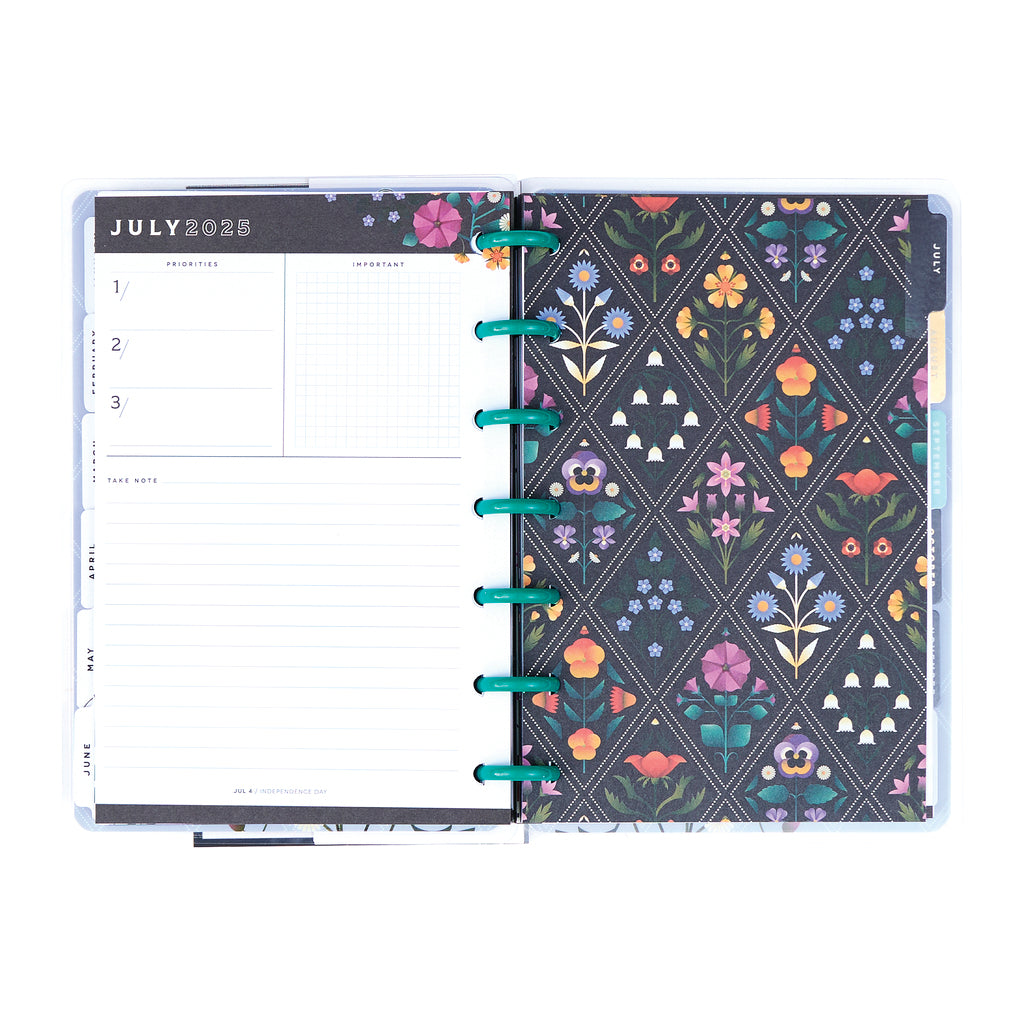 Happy Planner Radiant Garden Mini Planner 12 Meses con Fecha