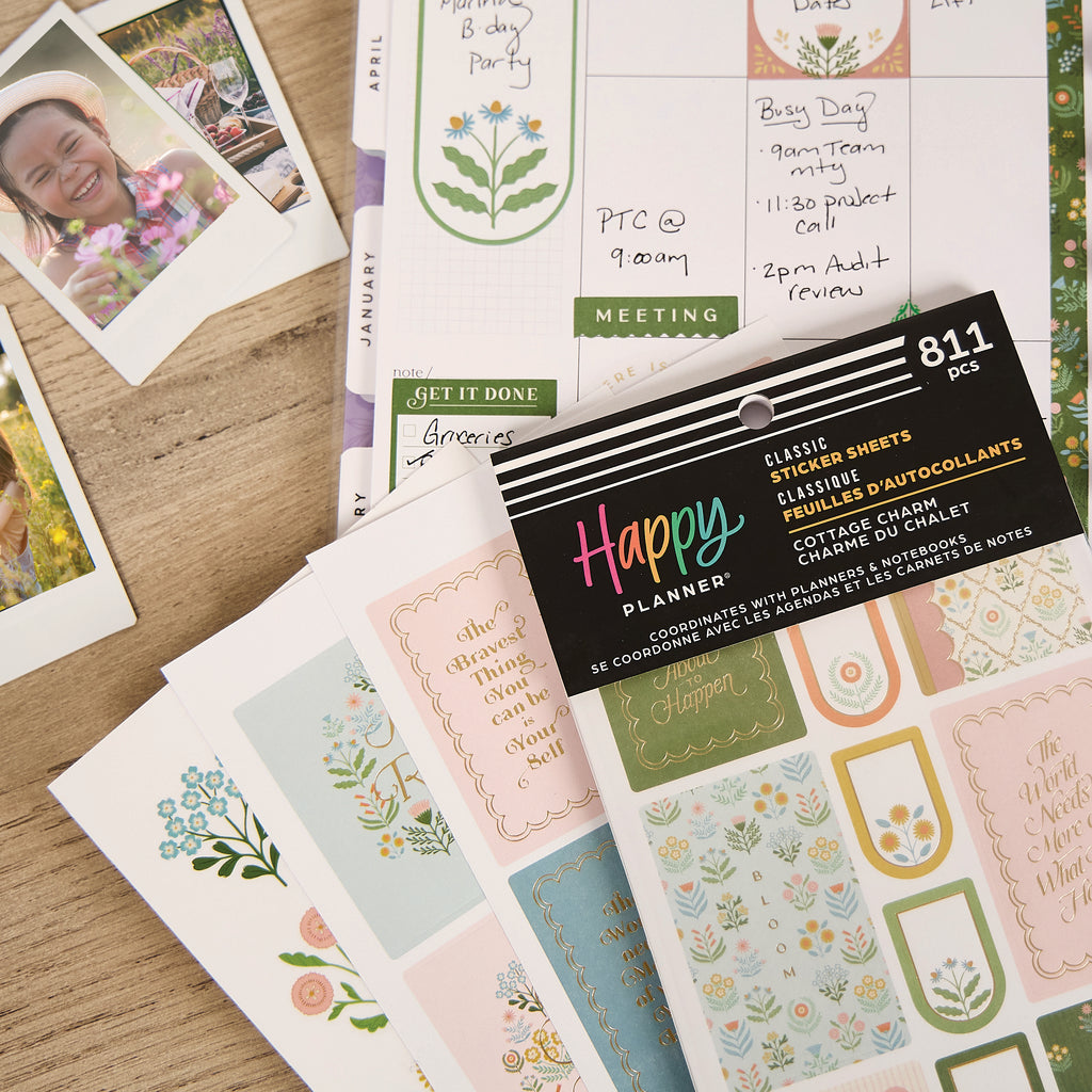 Cottage Charm Classic 30 Sheet Sticker Value Pack