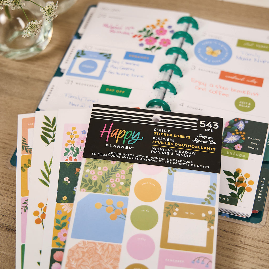 Midnight Meadow Classic 30 Sheet Sticker Value Pack