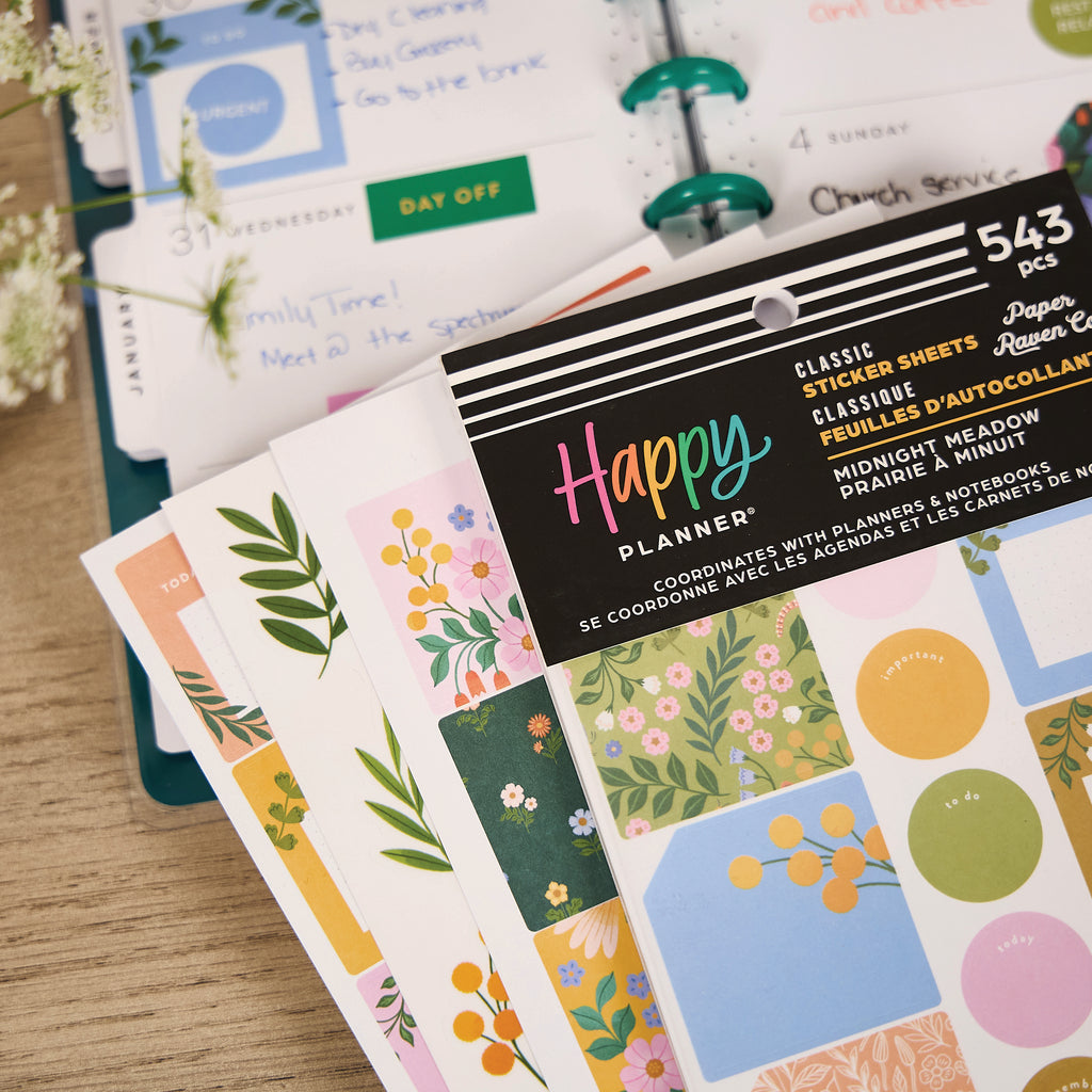 Midnight Meadow Classic 30 Sheet Sticker Value Pack