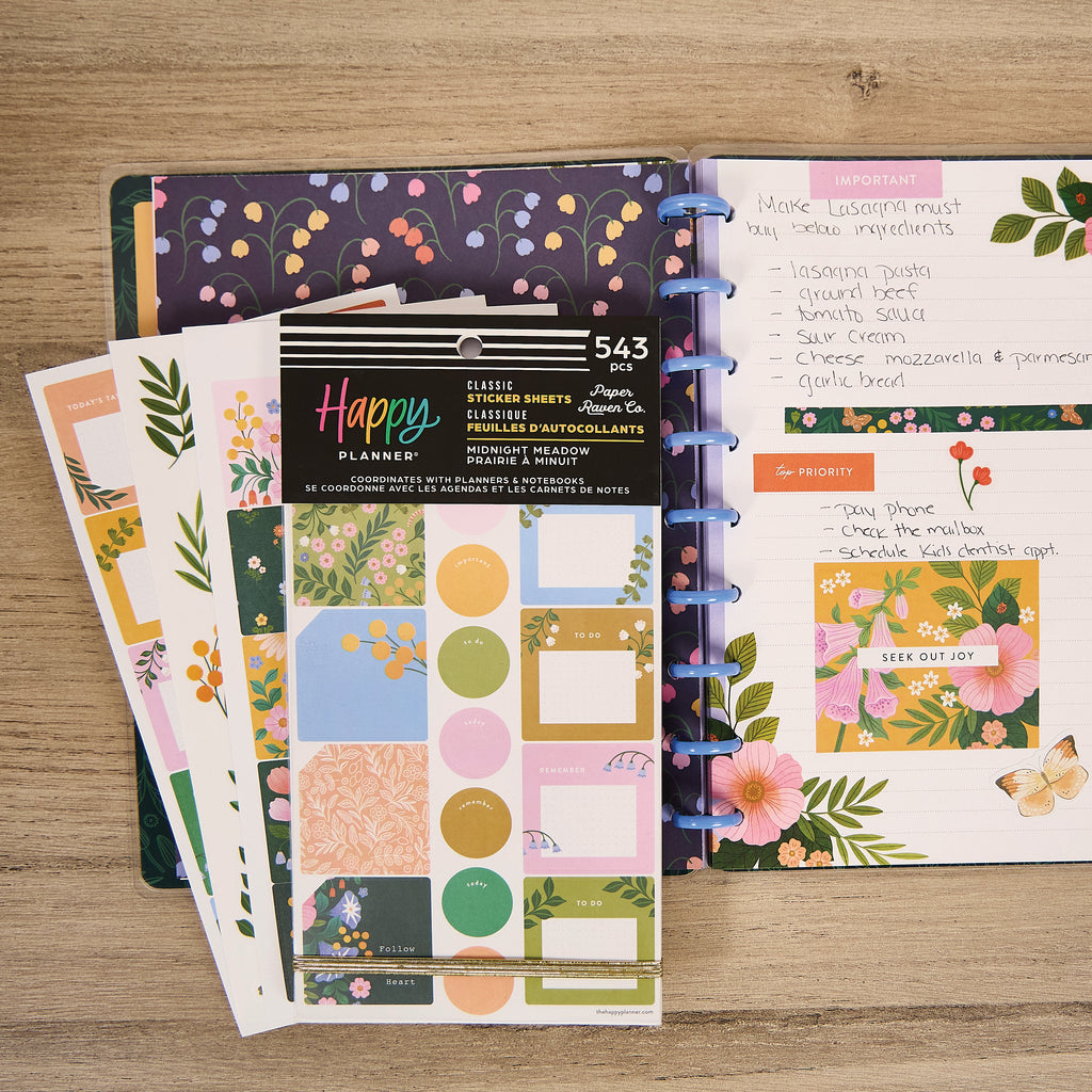 Midnight Meadow Classic 30 Sheet Sticker Value Pack