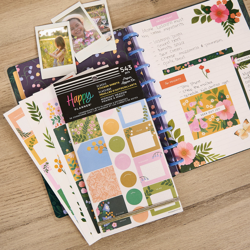 Midnight Meadow Classic 30 Sheet Sticker Value Pack