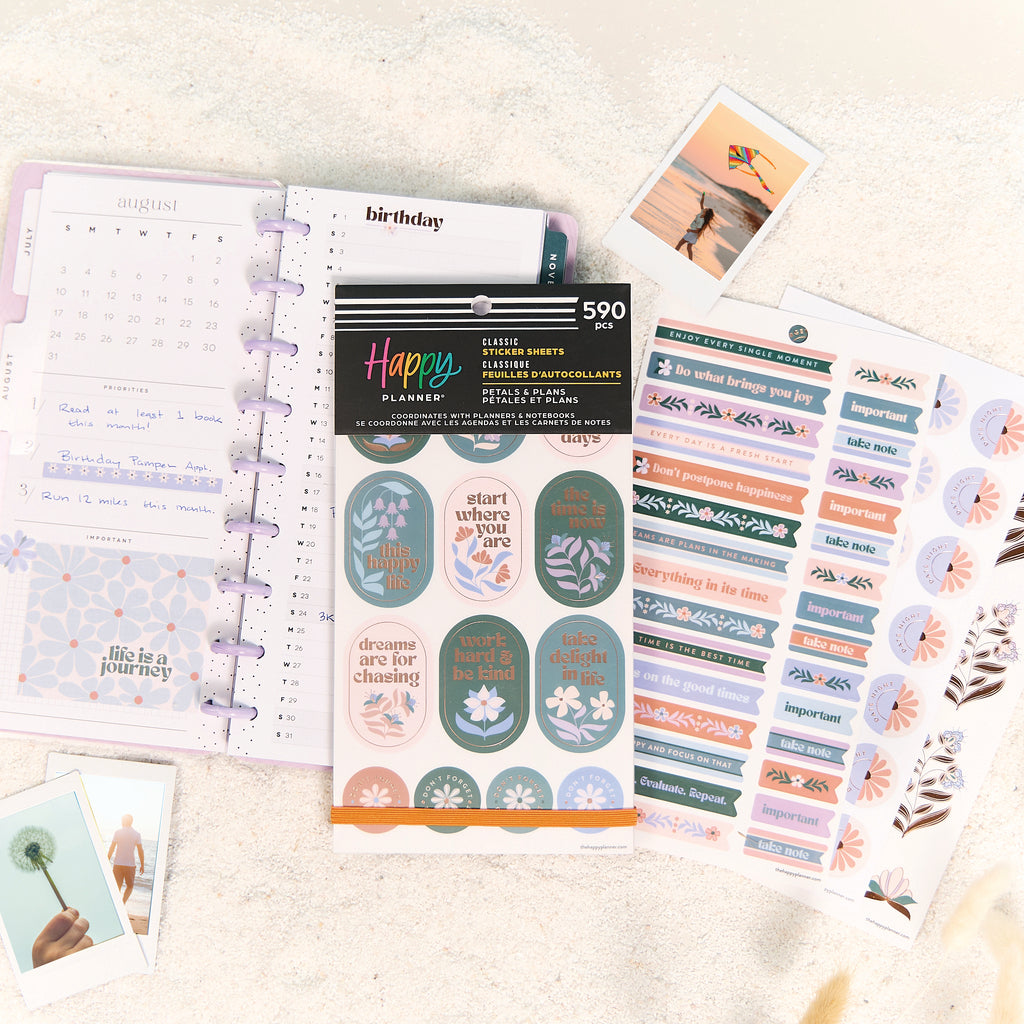 Petals & Plans Classic 30 Sheet Sticker Value Pack