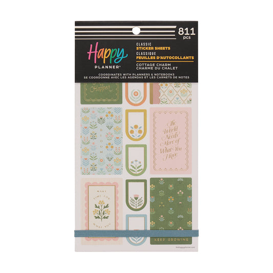 Cottage Charm Classic 30 Sheet Sticker Value Pack