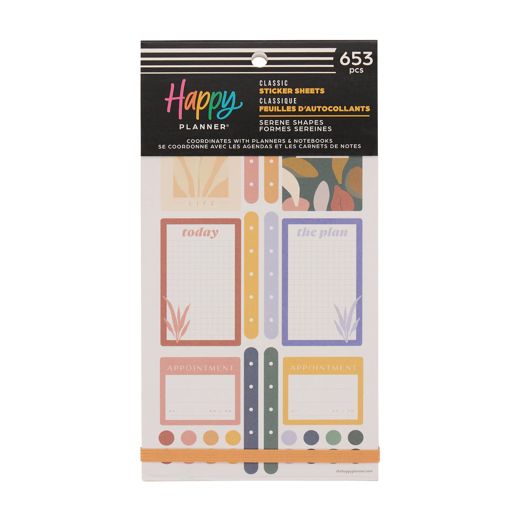 Serene Shapes Classic 30 Sheet Sticker Value Pack