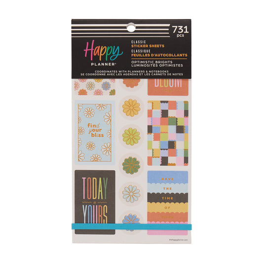 Optimistic Brights Classic 30 Sheet Sticker Value Pack