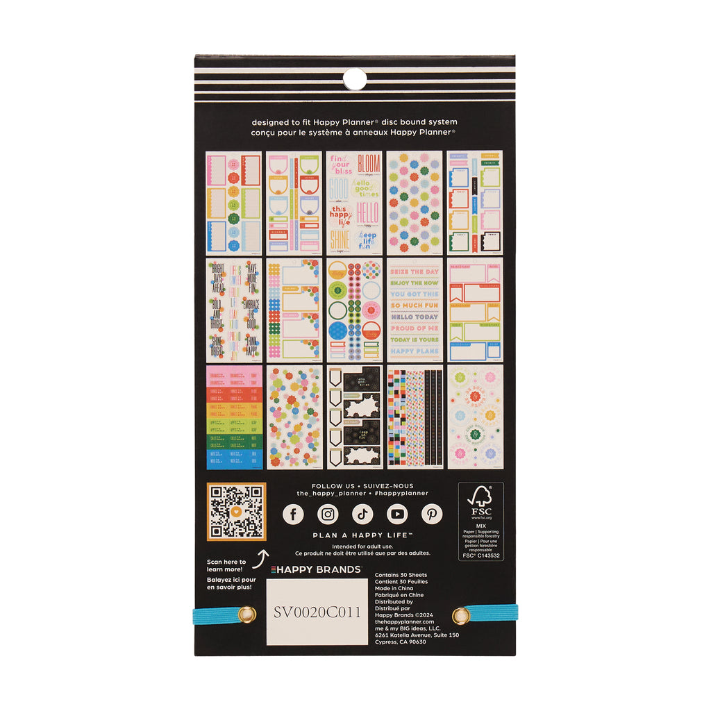 Optimistic Brights Classic 30 Sheet Sticker Value Pack