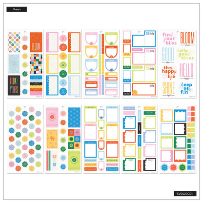 Optimistic Brights Classic 30 Sheet Sticker Value Pack