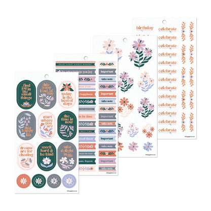 Petals & Plans Classic 30 Sheet Sticker Value Pack