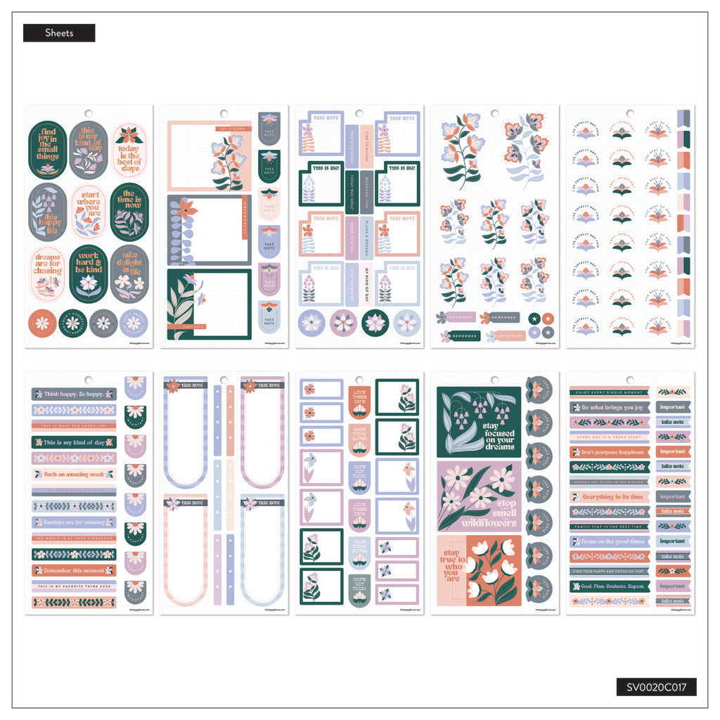 Petals & Plans Classic 30 Sheet Sticker Value Pack
