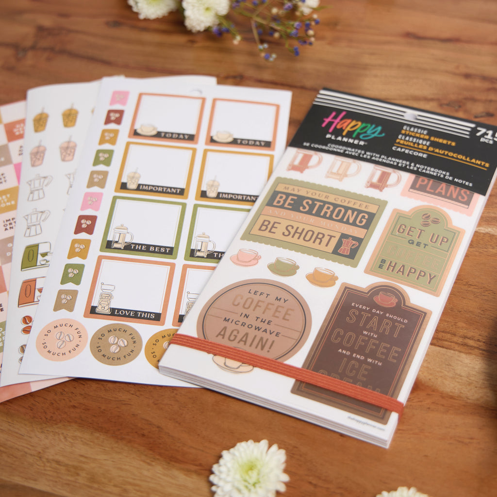 Cafecore Classic 30 Sheet Sticker Value Pack