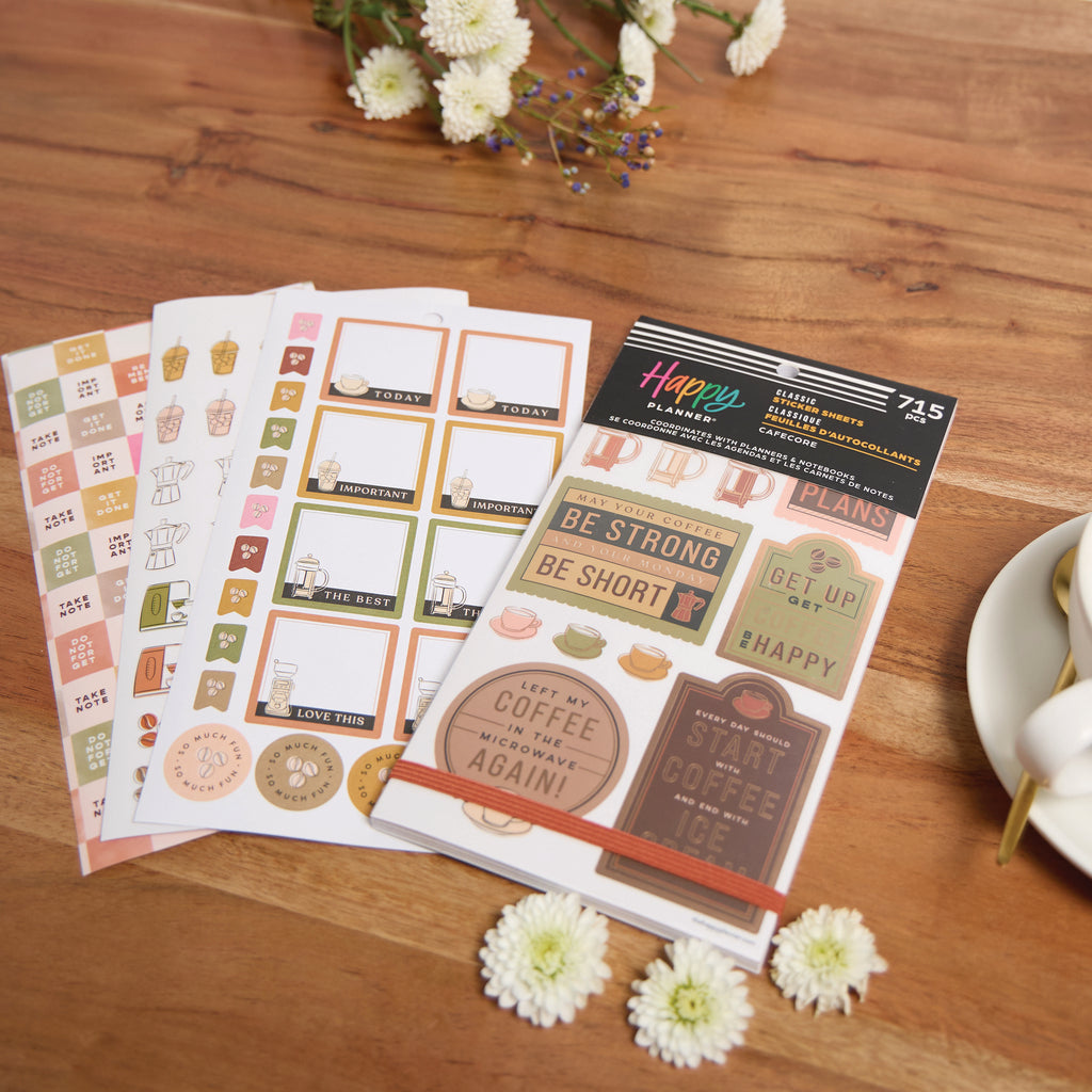 Cafecore Classic 30 Sheet Sticker Value Pack