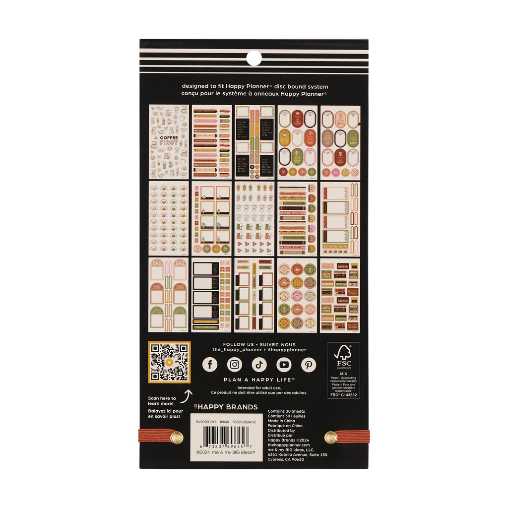 Cafecore Classic 30 Sheet Sticker Value Pack