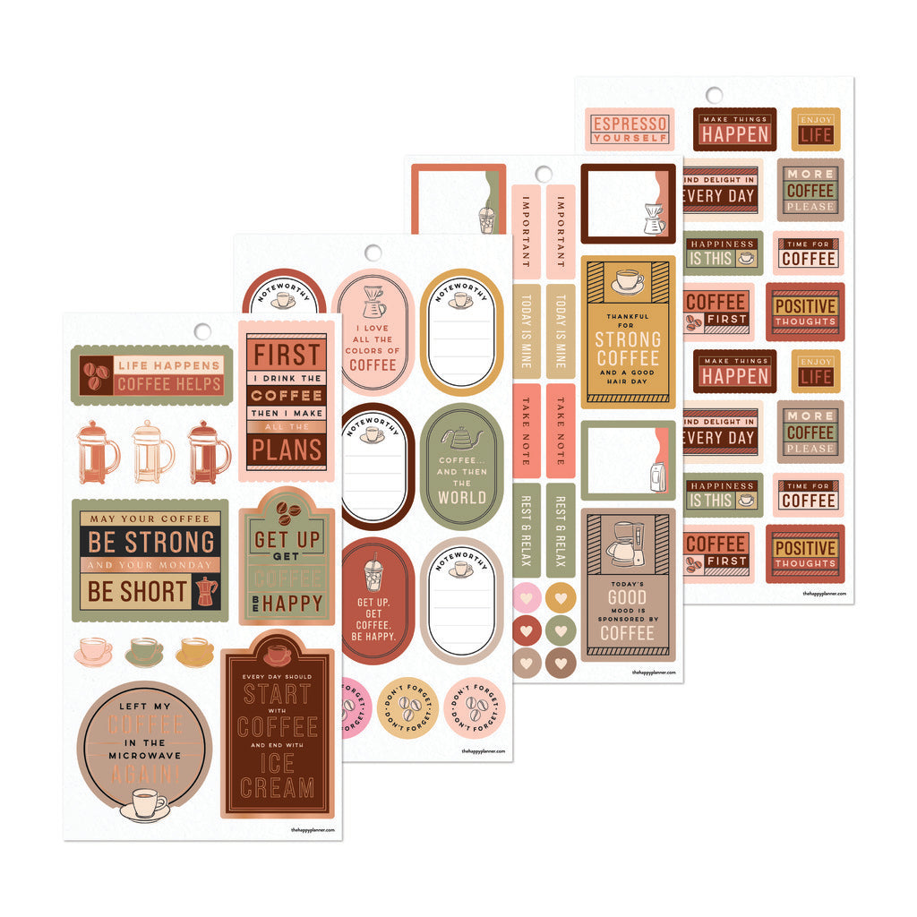 Cafecore Classic 30 Sheet Sticker Value Pack