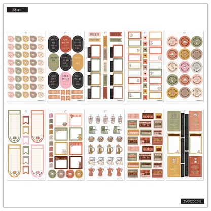 Cafecore Classic 30 Sheet Sticker Value Pack