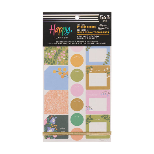 Midnight Meadow Classic 30 Sheet Sticker Value Pack