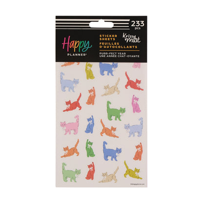 Purr-fect Year 10 Sheet Sticker Value Pack