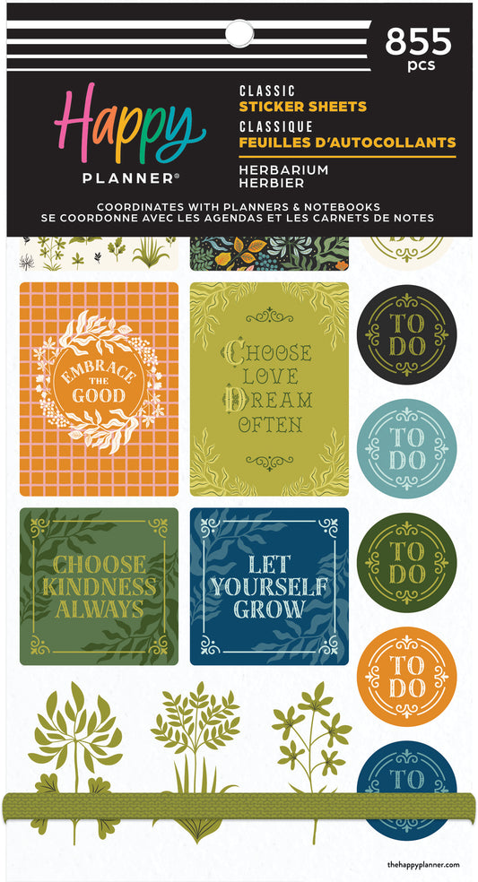 Herbarium Classic 30 Sheet  Sticker Value Pack - PREVENTA