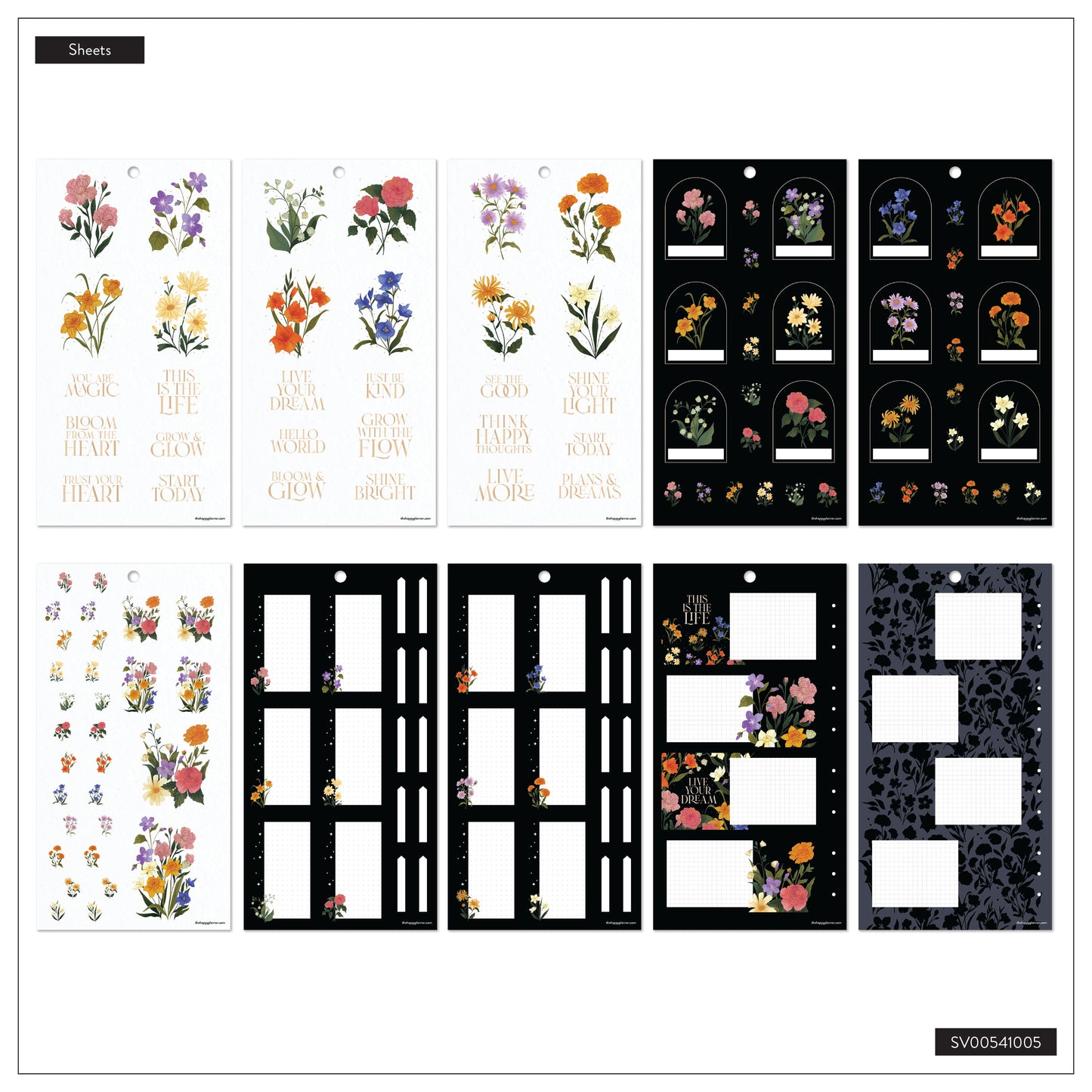 Dark Garden Classic 30 Sheet Sticker Value Pack - PREVENTA