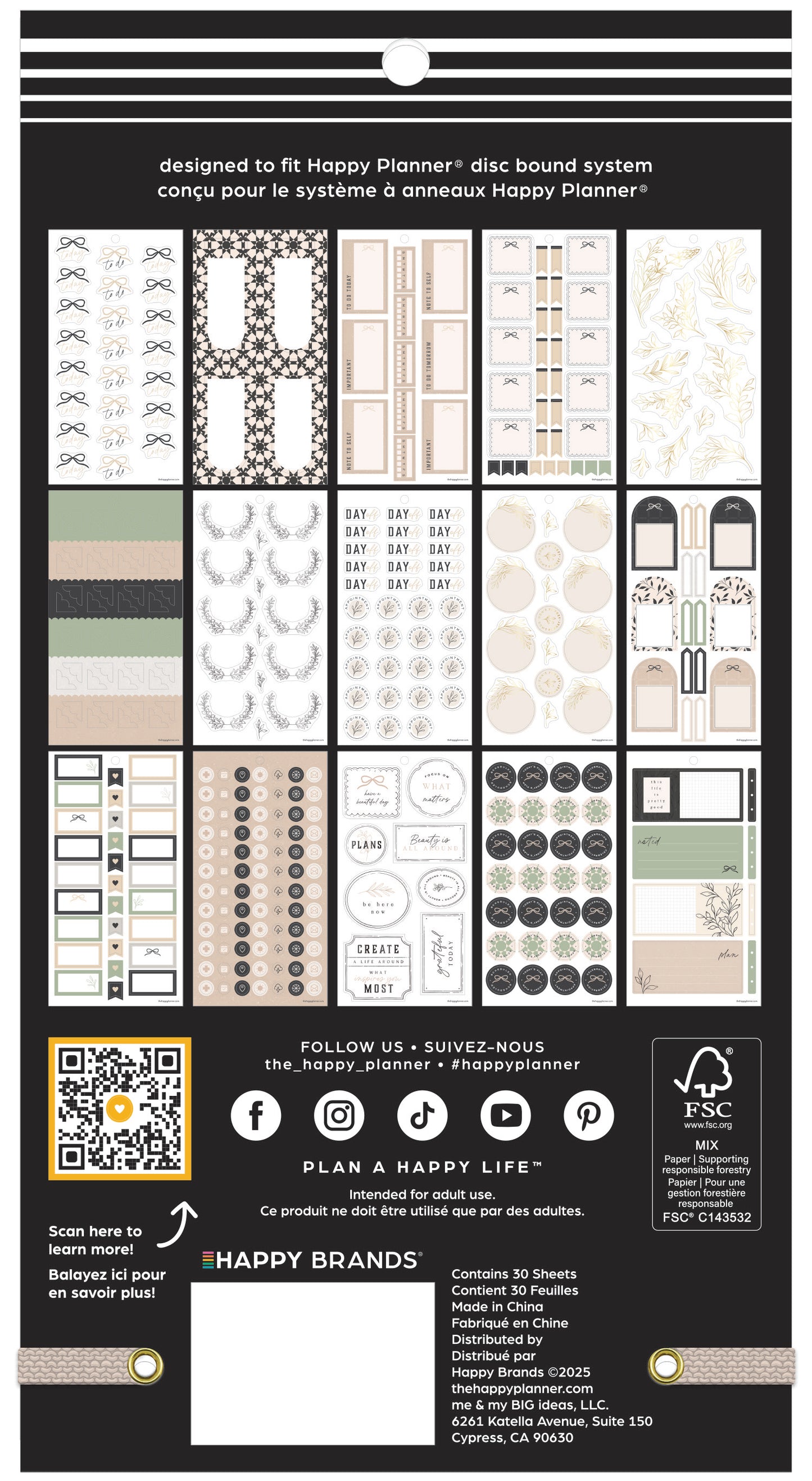 Heritage Charm Classic 30 Sheet Sticker Value Pack - PREVENTA