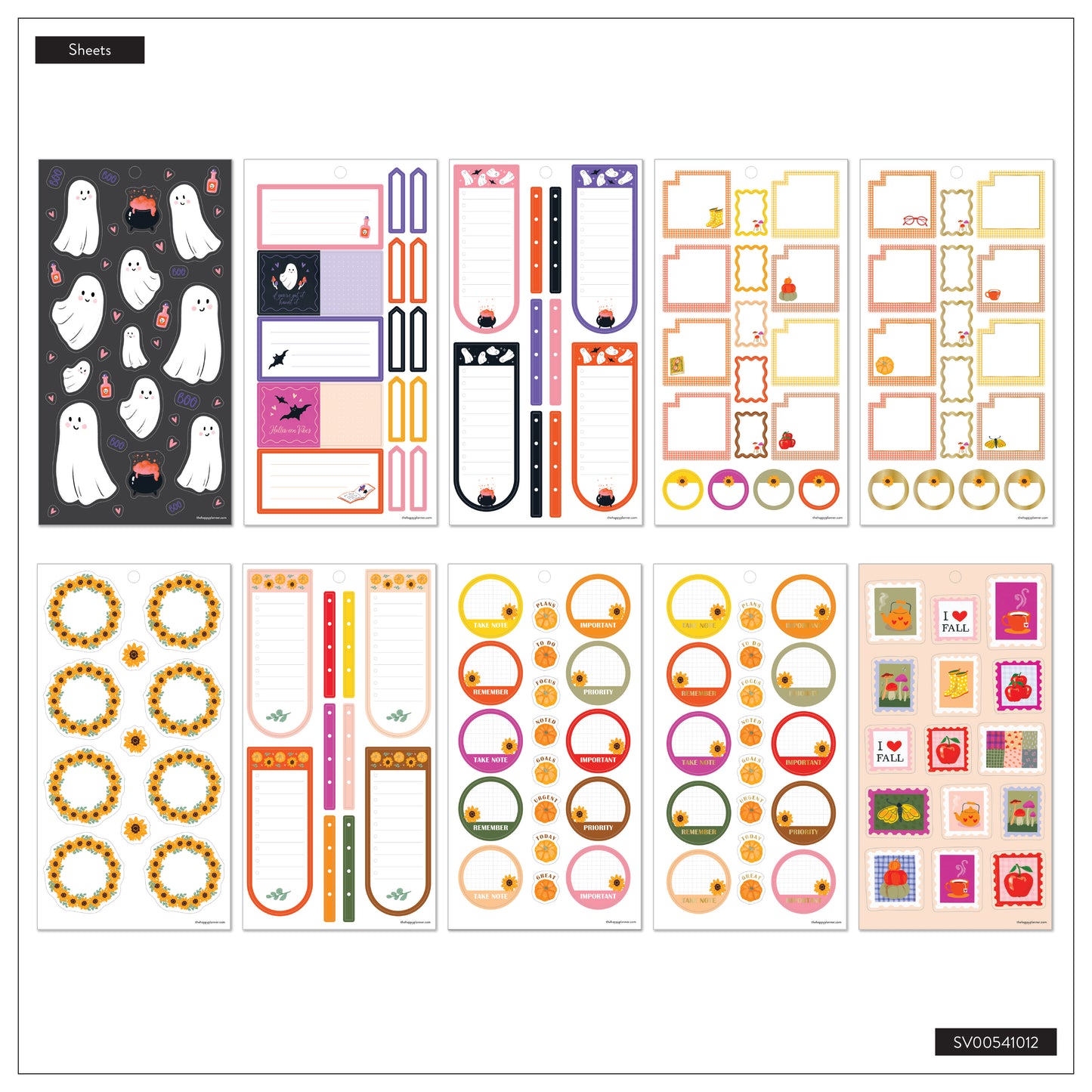 Autumn Charm Classic 30  Sticker Value Pack - PREVENTA