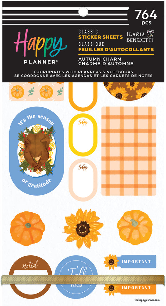 Autumn Charm Classic 30  Sticker Value Pack - PREVENTA