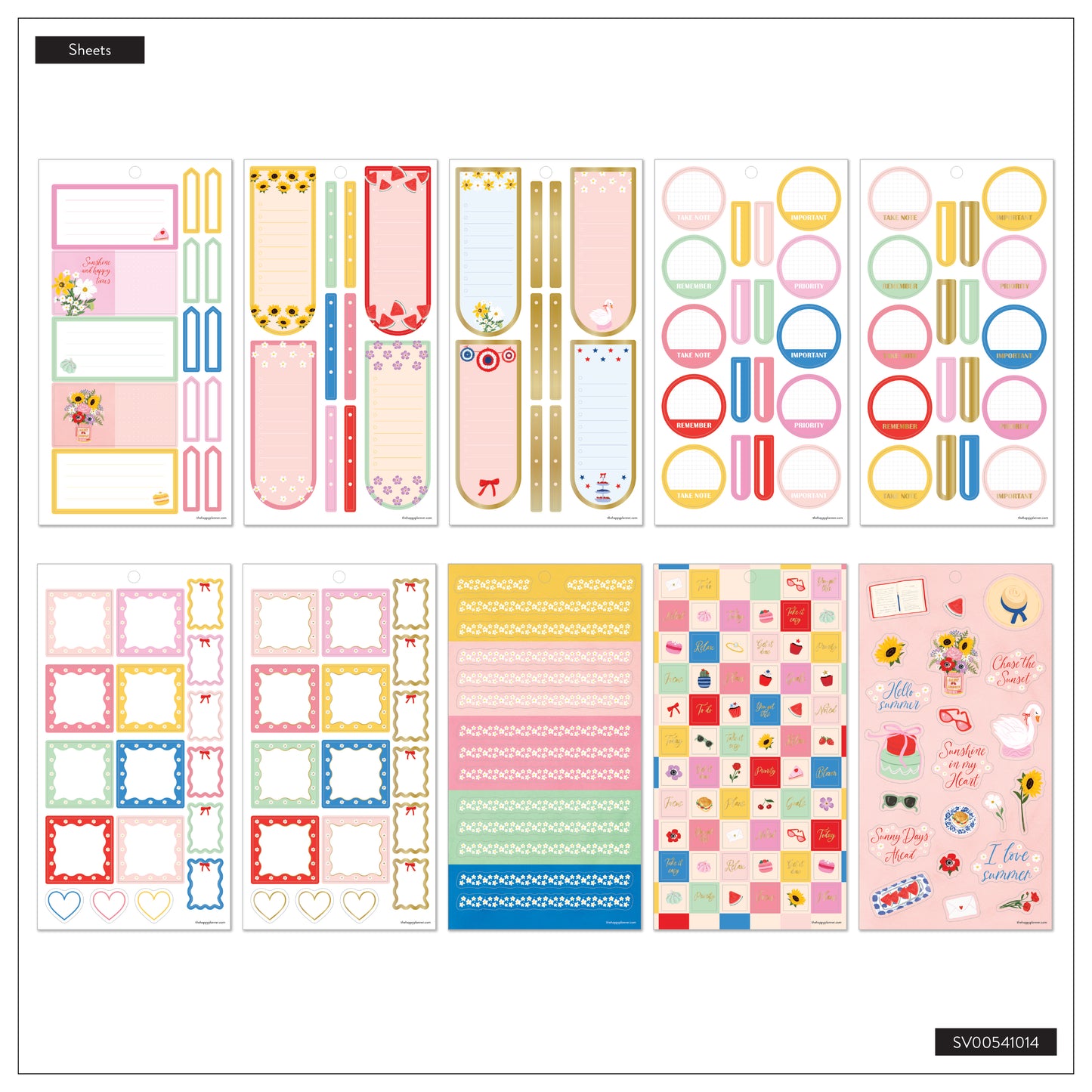 Summer Charm Classic 30 Sheet Sticker Value Pack - PREVENTA