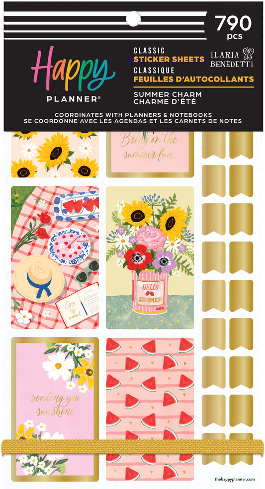 Summer Charm Classic 30 Sheet Sticker Value Pack - PREVENTA