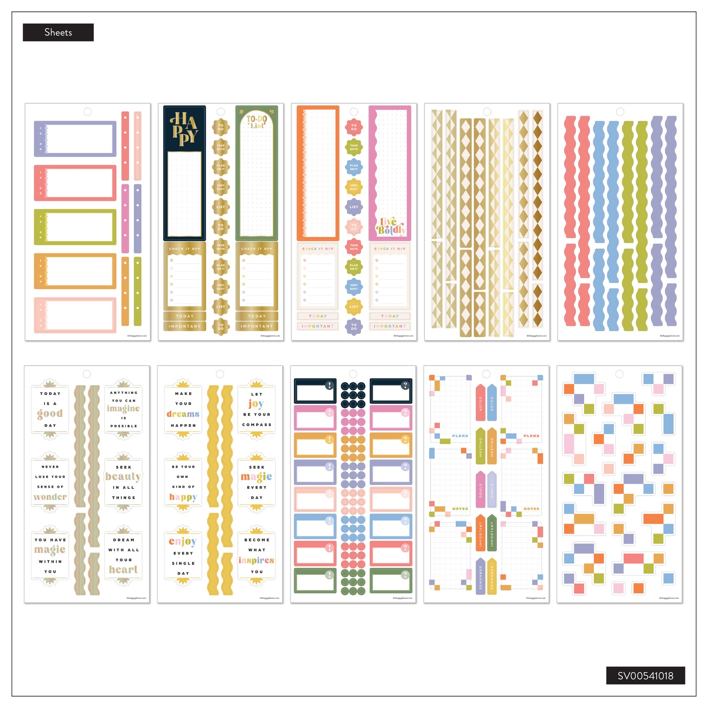 Pop Splash Classic 30 Sheet Sticker Value Pack - PREVENTA