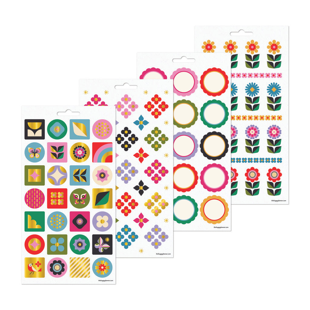 Happy Planner Mod Garden 10 Sheet Sticker Value Pack