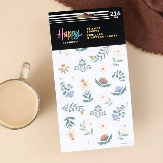 Happy Planner Forest Flowers 10 Sheet Sticker Value Pack