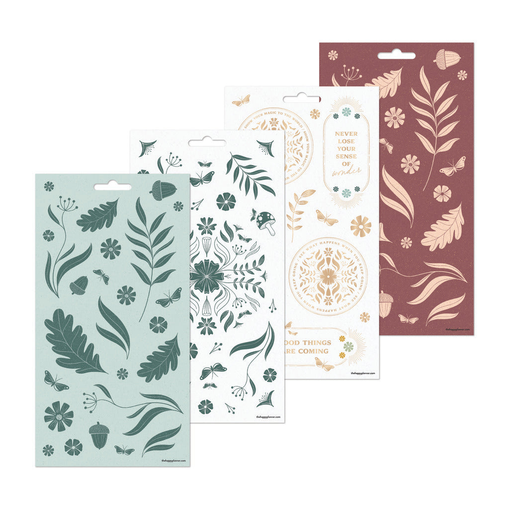 Happy Planner Woodland Whispers 10 Sheet Sticker Value Pack