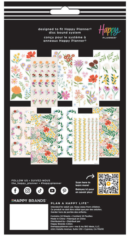 Happy Planner Blooming Bouquet 10 Sheet Sticker Value Pack