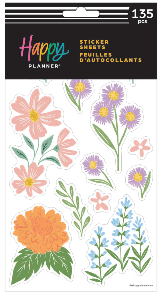 Happy Planner Blooming Bouquet 10 Sheet Sticker Value Pack