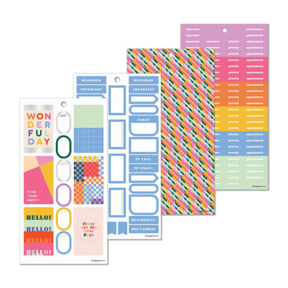 Happy Planner Building Blocks Classic 30 Sheet Sticker Value Pack