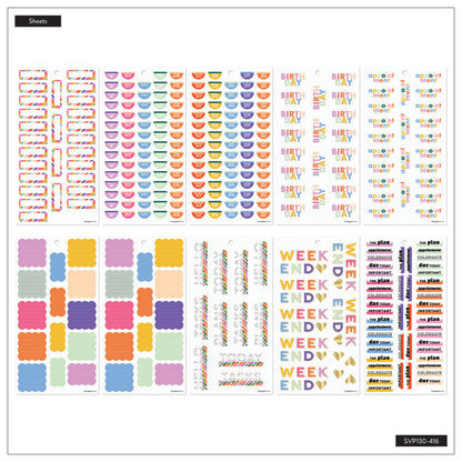 Happy Planner Building Blocks Classic 30 Sheet Sticker Value Pack