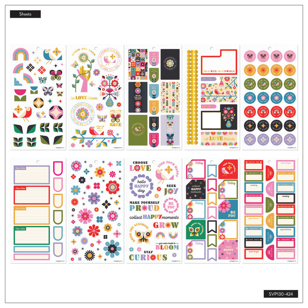 Happy Planner Mod Garden Classic 30 Sheet Sticker Value Pack