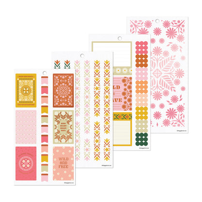 Happy Planner Western Wildflower Classic 30 Sheet Sticker Value Pack