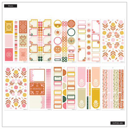 Happy Planner Western Wildflower Classic 30 Sheet Sticker Value Pack