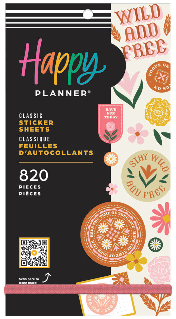 Happy Planner Western Wildflower Classic 30 Sheet Sticker Value Pack