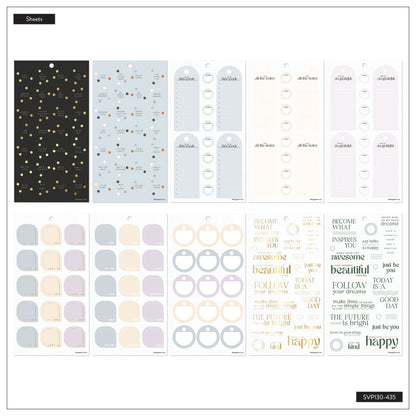 Happy Planner Mauve & Moss Classic 30 Sheet Sticker Value Pack