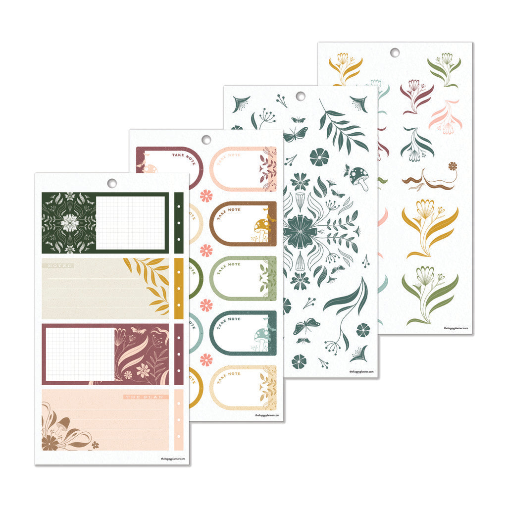 Happy Planner Woodland Whispers Classic 30 Sheet Sticker Value Pack