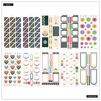 Happy Planner Folk & Flora Classic 30 Sheet Sticker Value Pack