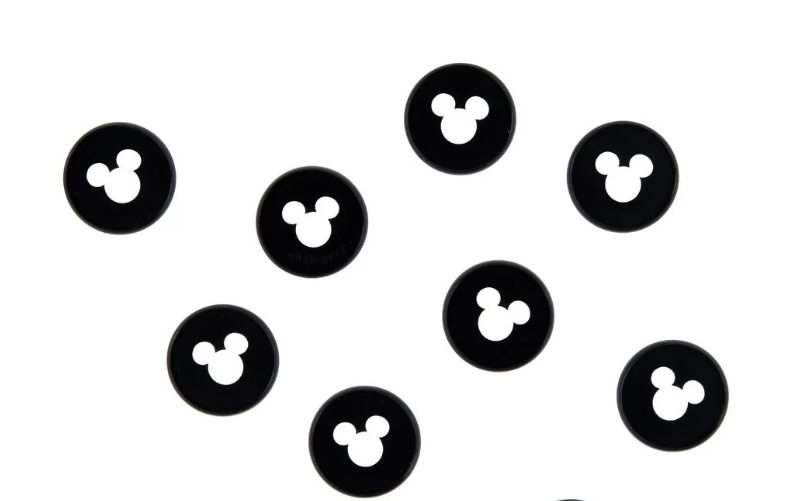 Mickey Mouse Discos Plásticos Medianos Negros